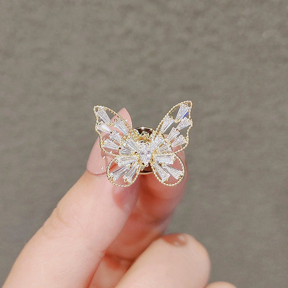 Alloy Women's Natural Style Flower Pattern Electroplated Brooch And Scarf Buckle