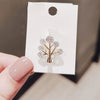 Alloy Women's Natural Style Tree Of Life Brooch With Flower Pattern And Electroplating Design
