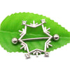 Alloy Women's Star Pattern Electroplated Breast Ring