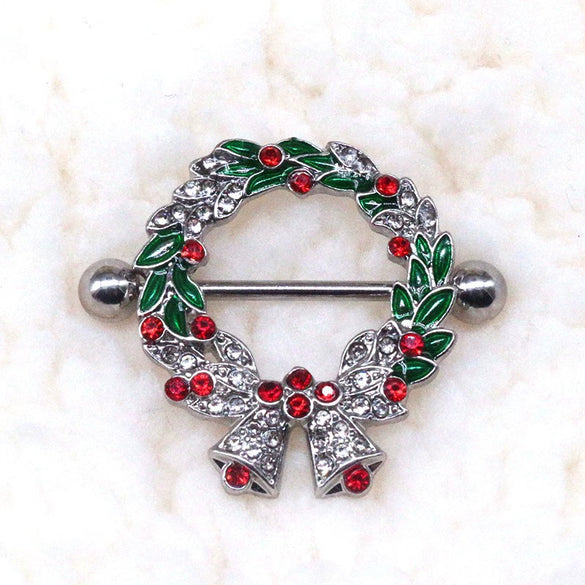 Alloy Women's Star Pattern Electroplated Breast Ring