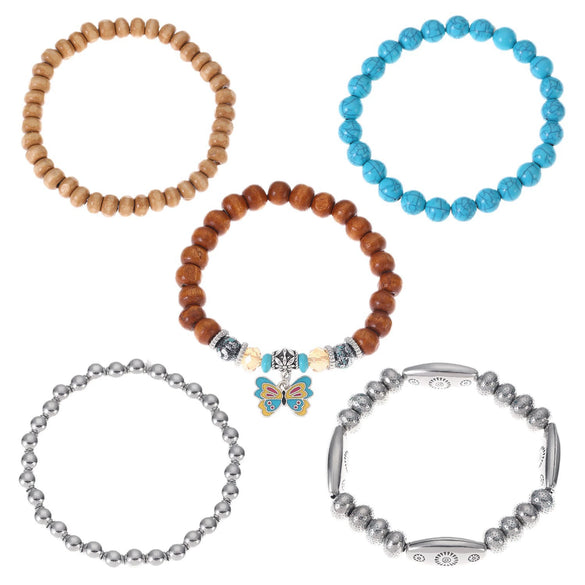 Alloy Wood Beads Beaded Accessories Retro Animal Style Unisex Bracelet