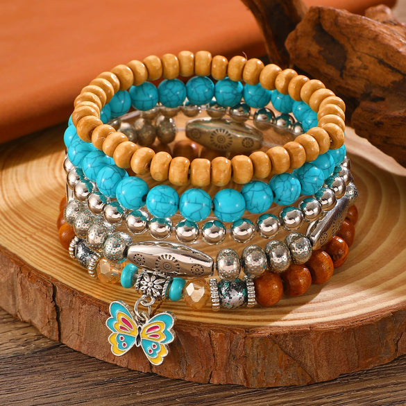 Alloy Wood Beads Beaded Accessories Retro Animal Style Unisex Bracelet