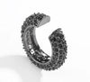 Alloy Zircon Electroplated Ctype Natural Style Earrings For Women