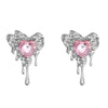 Alloy Zircon Geometric Star Tassel Women's Earrings Light Luxury Niche Ins Sweet Cool Highend