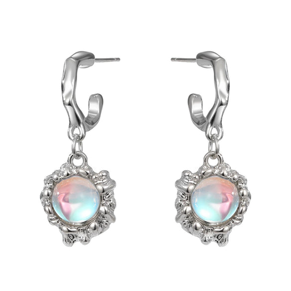 Alloy Zircon Geometric Star Tassel Women's Earrings Light Luxury Niche Ins Sweet Cool Highend