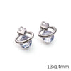 Alloy Zircon Jewelry Accessories With Square Pattern Love Key Butterfly Pendant For Diy Handmade Bracelet And Earrings