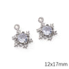 Alloy Zircon Jewelry Accessories With Square Pattern Love Key Butterfly Pendant For Diy Handmade Bracelet And Earrings
