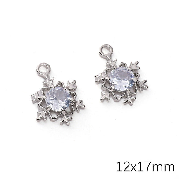 Alloy Zircon Jewelry Accessories With Square Pattern Love Key Butterfly Pendant For Diy Handmade Bracelet And Earrings