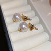 Alloy Zircon Pearl Geometric Earrings For Women Highend Minimalist Retro Style
