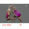 Alloy Zircon Star Flower Earrings With Multilayer Vintage Design And Electroplated Finish