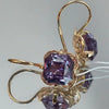 Alloy Zircon Star Flower Earrings With Multilayer Vintage Design And Electroplated Finish