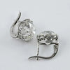 Alloy Zircon Star Flower Earrings With Multilayer Vintage Design And Electroplated Finish