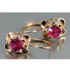 Alloy Zircon Star Flower Earrings With Multilayer Vintage Design And Electroplated Finish