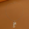 Alloy Zodiac Dragon Pendant Necklace With Electroplating Punk Style Unisex