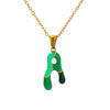 Alphabet 316L Stainless Steel Oil Drop Pendant Necklace Accessories For Women