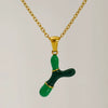 Alphabet 316L Stainless Steel Oil Drop Pendant Necklace Accessories For Women