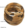 Alternative Stylish Exaggerated Punk Style Alloy Snakeshaped Animal Print Electroplated Unisex Bracelet Necklace