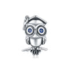 Animal Charm Hanging Bead Jewelry With Bracelet Piece White Copper Silver Plated Dripping Oil