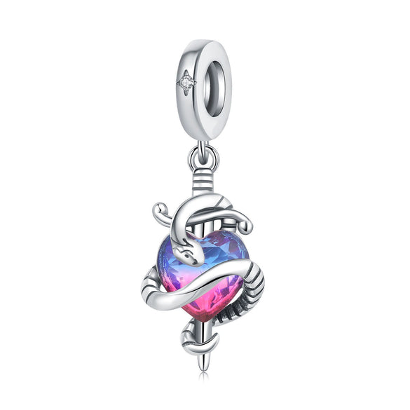 Animal Charm Hanging Bead Jewelry With Bracelet Piece White Copper Silver Plated Dripping Oil