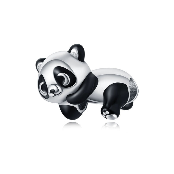 Animal Charm Hanging Bead Jewelry With Bracelet Piece White Copper Silver Plated Dripping Oil