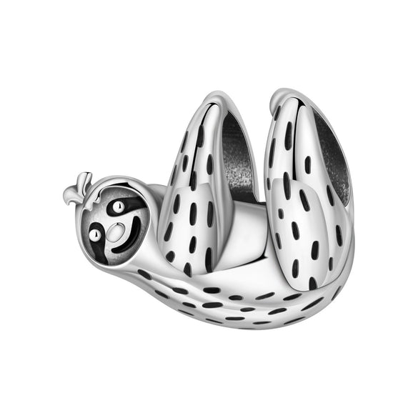 Animal Charm Hanging Bead Jewelry With Bracelet Piece White Copper Silver Plated Dripping Oil