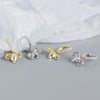 Animal Ear Buckle Sheep Head Diamond S925 Sterling Silver Electroplated Earrings