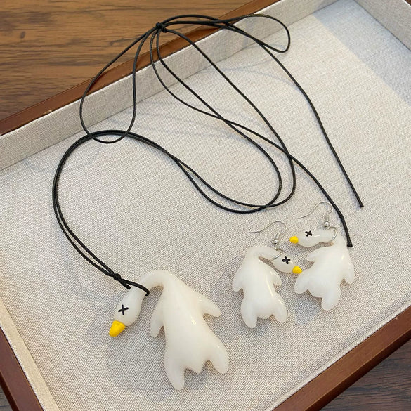 Animal Jewelry Resin Pendant Colorchanging Duck Bear Pig Cute Jewelry
