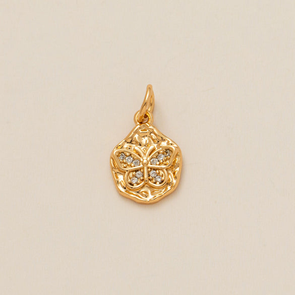 Animal Pendant Necklace Copper Glass Zircon Electroplating