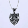 Animal Shape Geometric Stainless Steel Pendant Necklace With Polishing Treatment
