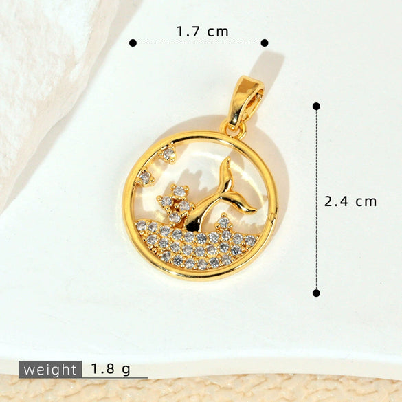 Animal Style Copper Electroplated Sea Life Pendant Necklace Bracelet Earrings Accessories