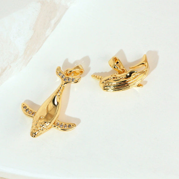 Animal Style Copper Electroplated Sea Life Pendant Necklace Bracelet Earrings Accessories