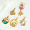 Animal Style Copper Electroplated Sea Life Pendant Necklace Bracelet Earrings Accessories