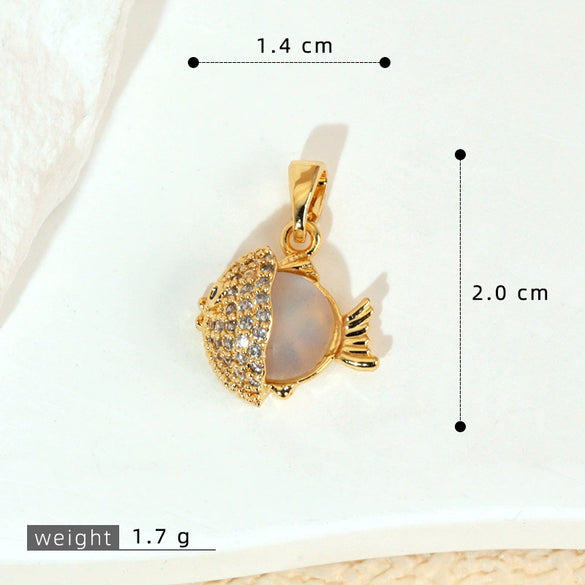 Animal Style Copper Electroplated Sea Life Pendant Necklace Bracelet Earrings Accessories
