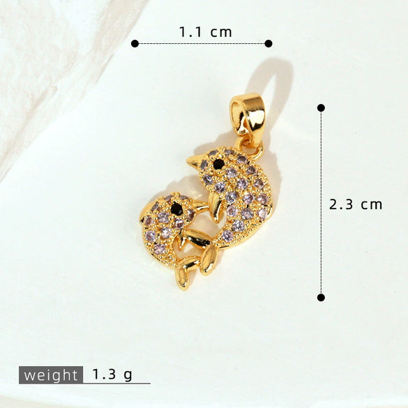 Animal Style Copper Electroplated Sea Life Pendant Necklace Bracelet Earrings Accessories