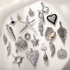 Animal Style Copper Platinum Plated Starfish Conch Love Jewelry Accessories Pendant With Zircon Eyes Turtle Wings Earrings Necklace Pendant