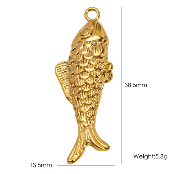 Animal Style Stainless Steel Ocean Element Pendant Necklace And Bracelet Accessories With Electroplating Process