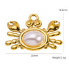 Animal Style Stainless Steel Ocean Element Pendant Necklace And Bracelet Accessories With Electroplating Process