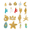 Animal Style Stainless Steel Ocean Element Pendant Necklace And Bracelet Accessories With Electroplating Process