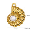 Animal Style Stainless Steel Ocean Element Pendant Necklace And Bracelet Accessories With Electroplating Process