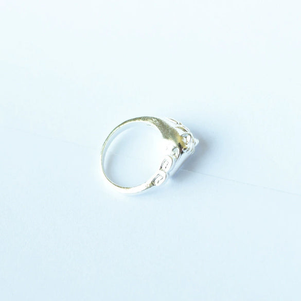 Animal Zodiac Alloy Ring With Cartoon Characters Oil Treated Unisex Jewelry