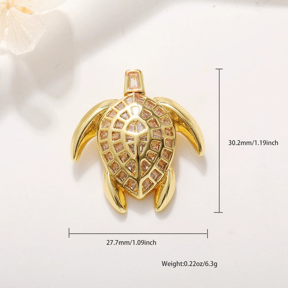 Animal Zodiac Star Pattern Zircon Inlaid Copper Bracelet Pendant Accessories With Colorpreserving And Oildropping Technology