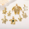 Animal Zodiac Star Pattern Zircon Inlaid Copper Bracelet Pendant Accessories With Colorpreserving And Oildropping Technology