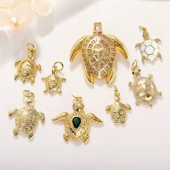 Animal Zodiac Star Pattern Zircon Inlaid Copper Bracelet Pendant Accessories With Colorpreserving And Oildropping Technology