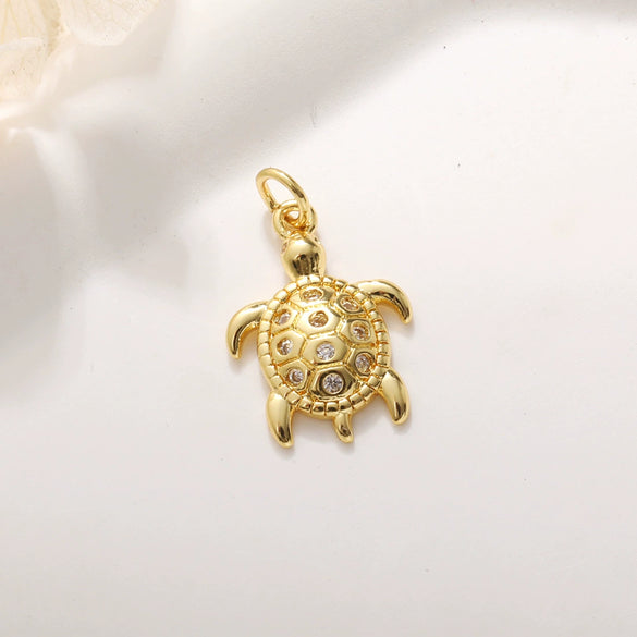 Animal Zodiac Star Pattern Zircon Inlaid Copper Bracelet Pendant Accessories With Colorpreserving And Oildropping Technology