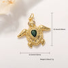 Animal Zodiac Star Pattern Zircon Inlaid Copper Bracelet Pendant Accessories With Colorpreserving And Oildropping Technology