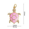 Animal Zodiac Star Pattern Zircon Inlaid Copper Bracelet Pendant Accessories With Colorpreserving And Oildropping Technology