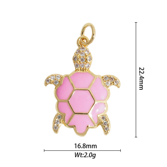 Animal Zodiac Star Pattern Zircon Inlaid Copper Bracelet Pendant Accessories With Colorpreserving And Oildropping Technology
