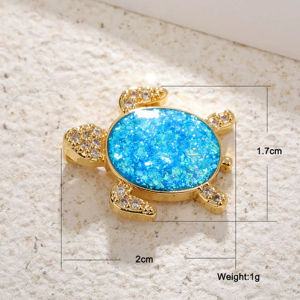 Animal Zodiac Star Pattern Zircon Inlaid Copper Bracelet Pendant Accessories With Colorpreserving And Oildropping Technology