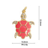Animal Zodiac Star Pattern Zircon Inlaid Copper Bracelet Pendant Accessories With Colorpreserving And Oildropping Technology