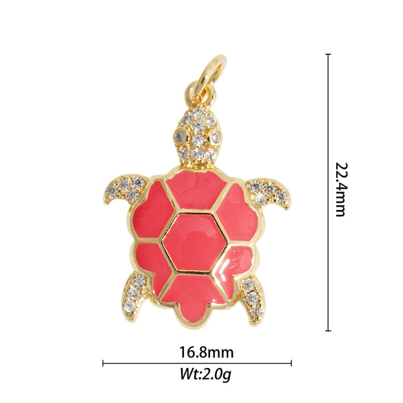Animal Zodiac Star Pattern Zircon Inlaid Copper Bracelet Pendant Accessories With Colorpreserving And Oildropping Technology